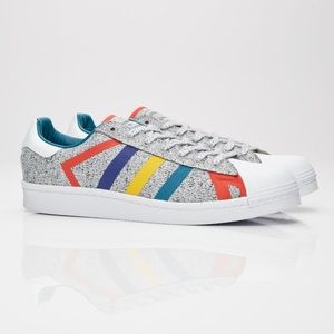 Adidas x White Mountaineering Superstar Boost sneaker knit gray